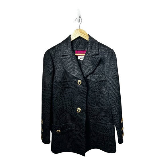Christian Lacroix Jackets & Blazers - Vtg CHRISTIAN LACROIX Women's Black Blazer w/ Ornate Buttons | Sz EU 42 US 10